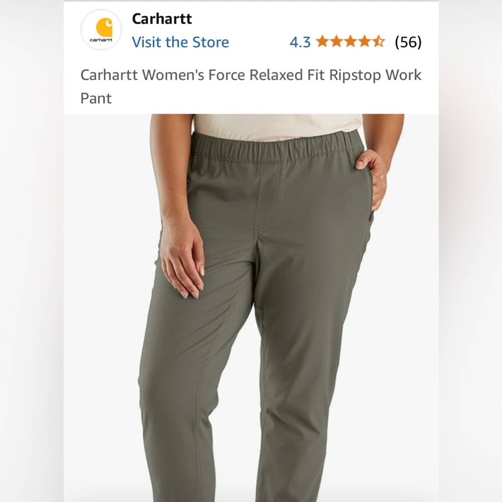 Carhartt ladies ripstop pants